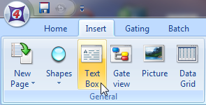 图T5.1  Selecting the Insert Text Box Command (选择插入文本框命令)